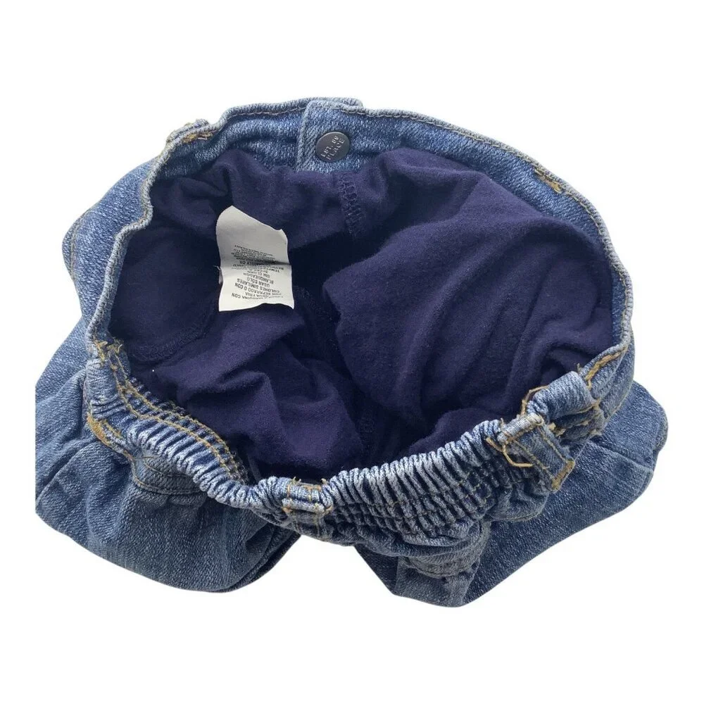 The Childrens Place Stretch Denim Skirt Skort Baby Girl Size 24M Blue Ruffled‎